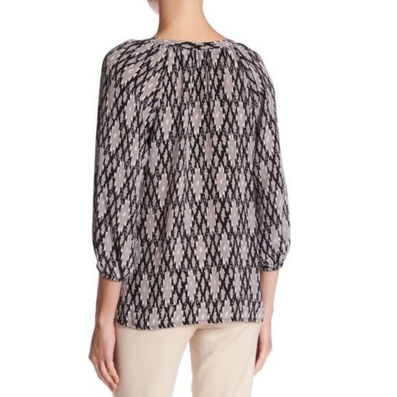 Joie Addy B Fatigue Silk Ikat Pullover Blouse - Picture 9 of 9